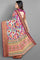 MAGENTA and PURPLE FLORALS SILK Saree with FANCY