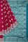 MAGENTA and TEAL POLKA DOTS SICO Saree with CHIRALA