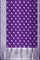 VIOLET and SILVER BIRDS FIGURE WEAVING SILK Saree with FANCY