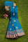 ROYAL BLUE and GOLD BUTTIS SILK BLEND Saree with SEMI PATTU
