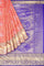 PEACH and ROYAL BLUE FLORAL JAAL SILK BLEND Saree with SEMI PATTU