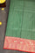 DARK GREEN and RED BROCADE SILK Saree with BANARASI FANCY