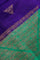 Matka Silk Geometric Designs Royal Blue Saree