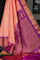 Gadwal Silk Peach Pink Saree