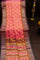 Ikat Silk Brick Red Saree