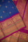 Gadwal Silk Peacock Blue Saree