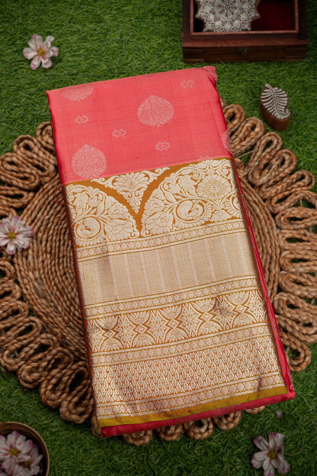 Coimbatore Silk Baby Pink Saree