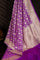 Banarasi Silk Violet Saree