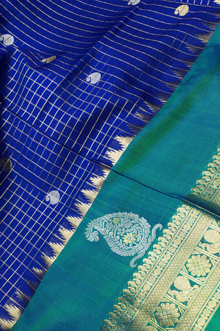 Venkatagiri Silk Royal Blue Saree