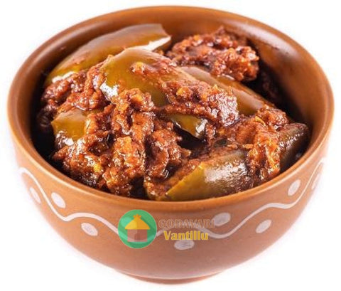 Vankaya Avakaya (Brinjal Pickle)